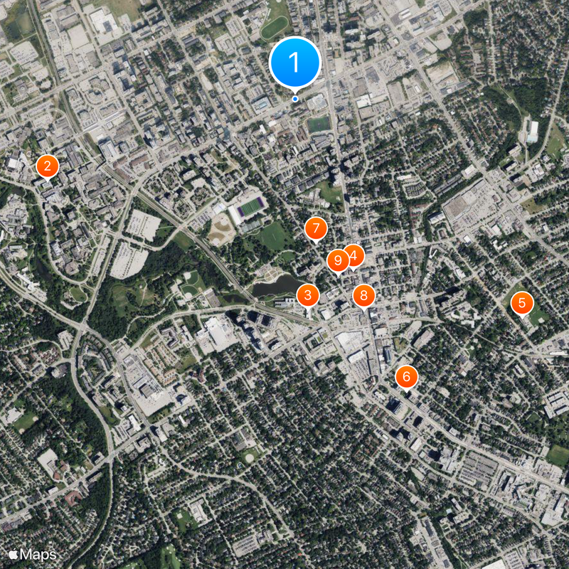 Wilfrid Laurier University Map