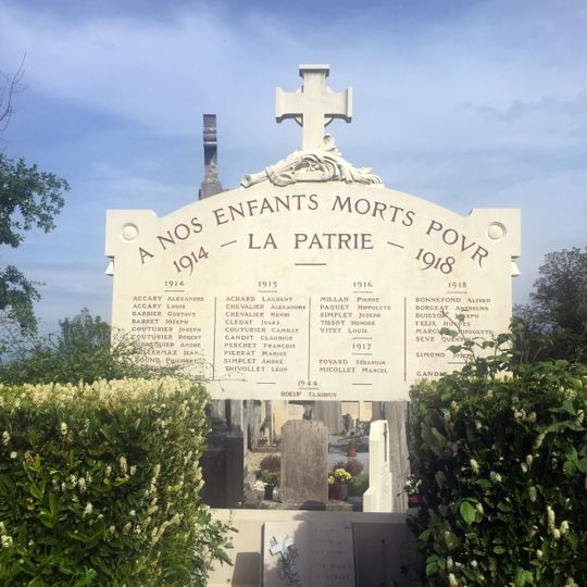 Monument aux morts du cimetière de Neyron