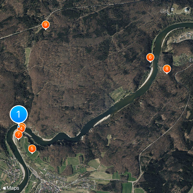 Weltenburger Enge Carte