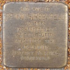 Stolperstein dedicated to Benno Hirschfeld