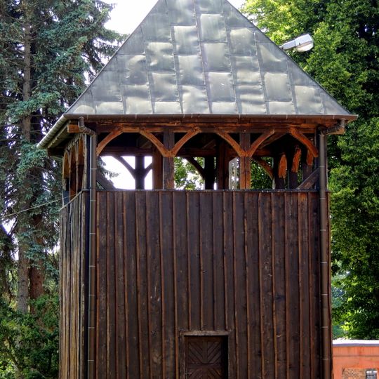 Bell tower of saint Augustinus church in Bratoszewice