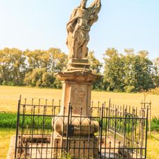 Sloup se sochou svatého Václava u samoty Medříč