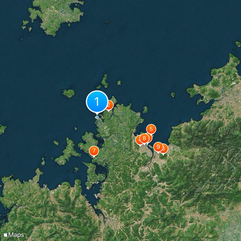 Genkai Nuclear Power Plant Map