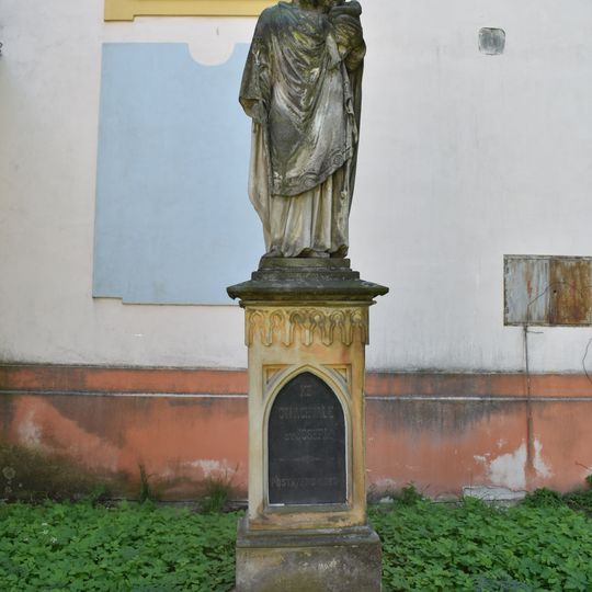 Socha svatého Josefa v Kožlanech u kostela