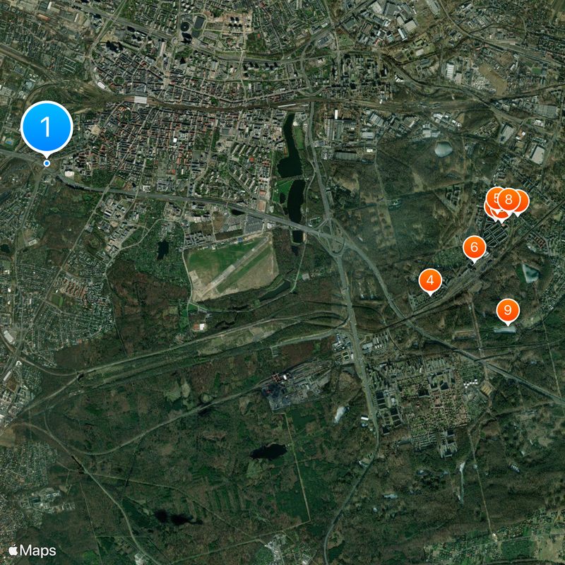 Katowice urban area Map