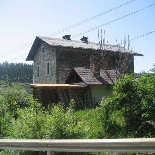 Bahnwärter-/Streckenwärterhaus, Südbahnstrecke, Semmering-Bahn, Wächterhaus rechts der Bahn km 114,680