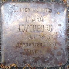 Stolperstein à la mémoire de Clara Löwenburg