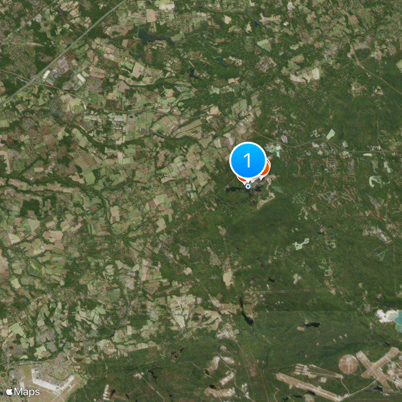 Jersey Devil Coaster Mapa