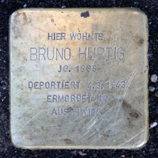 Stolperstein en memoria de Bruno Hurtig