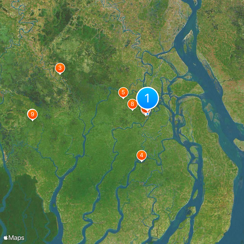 Barisal Mapa
