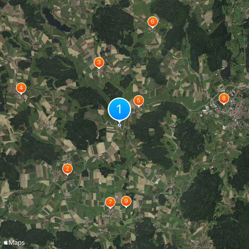 Kritzenast Map