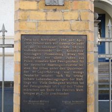 Gedenktafel an das Außenlager des KZ Flossenbürg