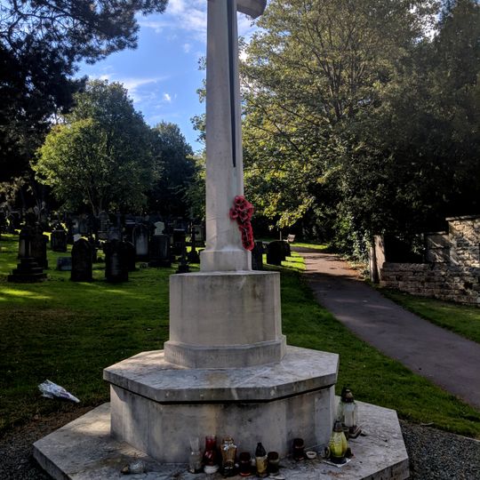 War Memorial 10 Metres South of North Gate at Mansfield Cemetery