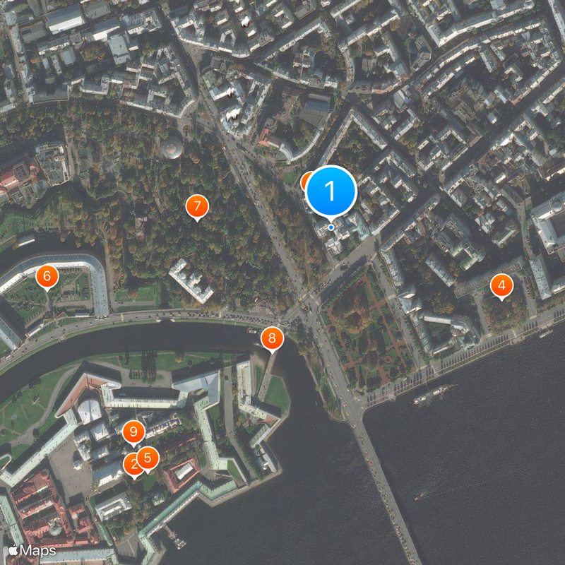 Mansion of Kschessinska Mapa