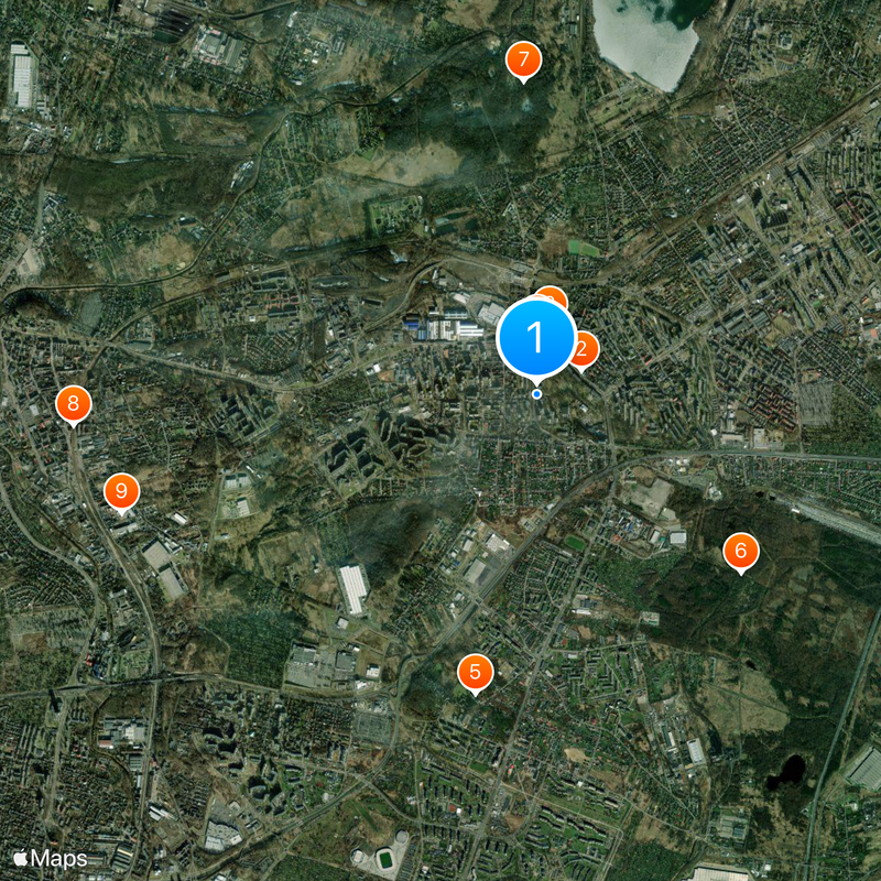 Dąbrowa Basin Map