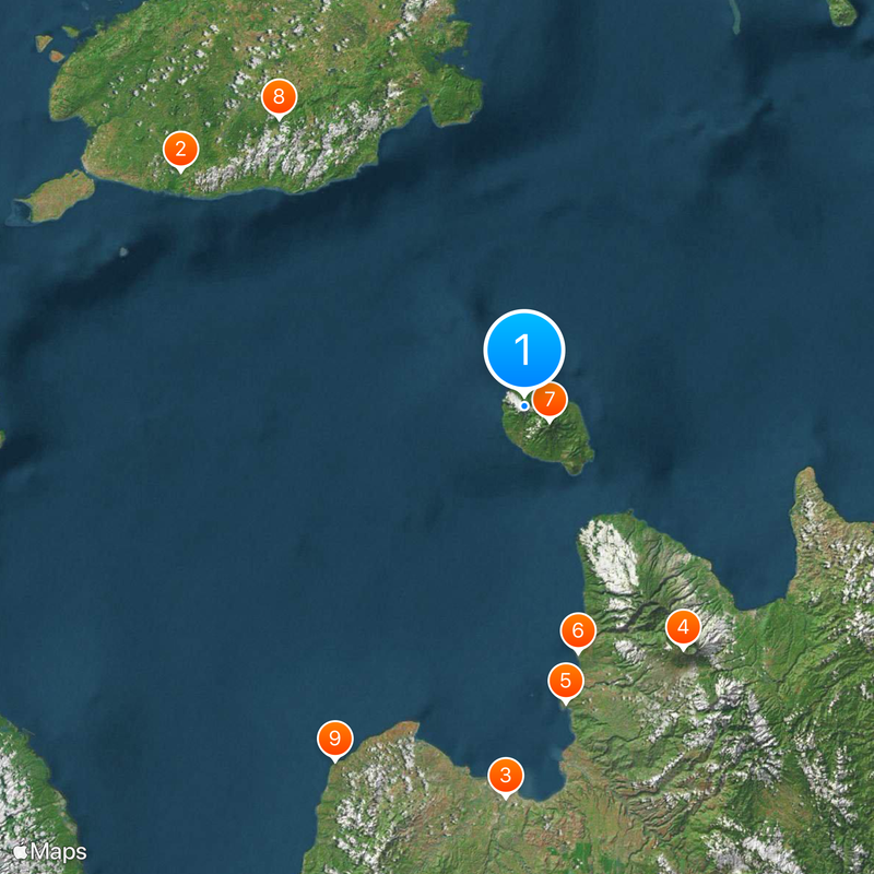 Monte Hibok-Hibok Mapa