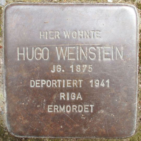 Stolperstein für Hugo Weinstein