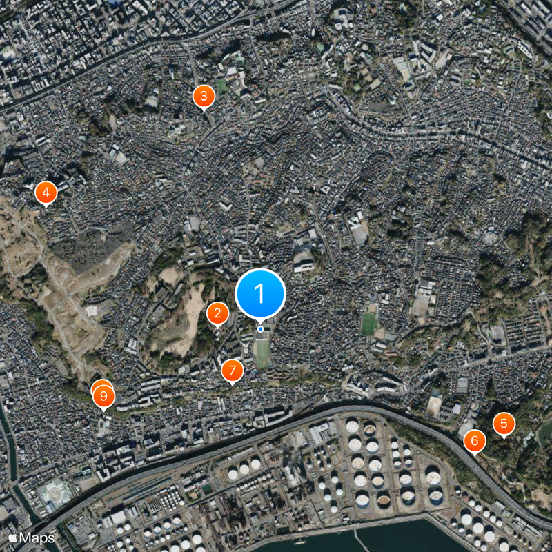 Seiko Gakuin Junior and Senior High School Map