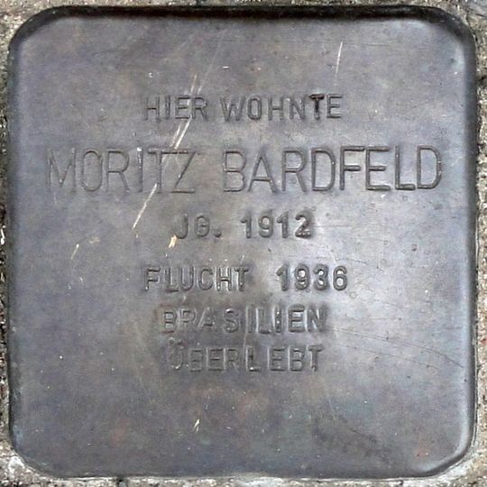 Stolperstein em memória de Moritz Bardfeld
