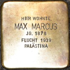 Stolperstein dedicated to Max Marcus