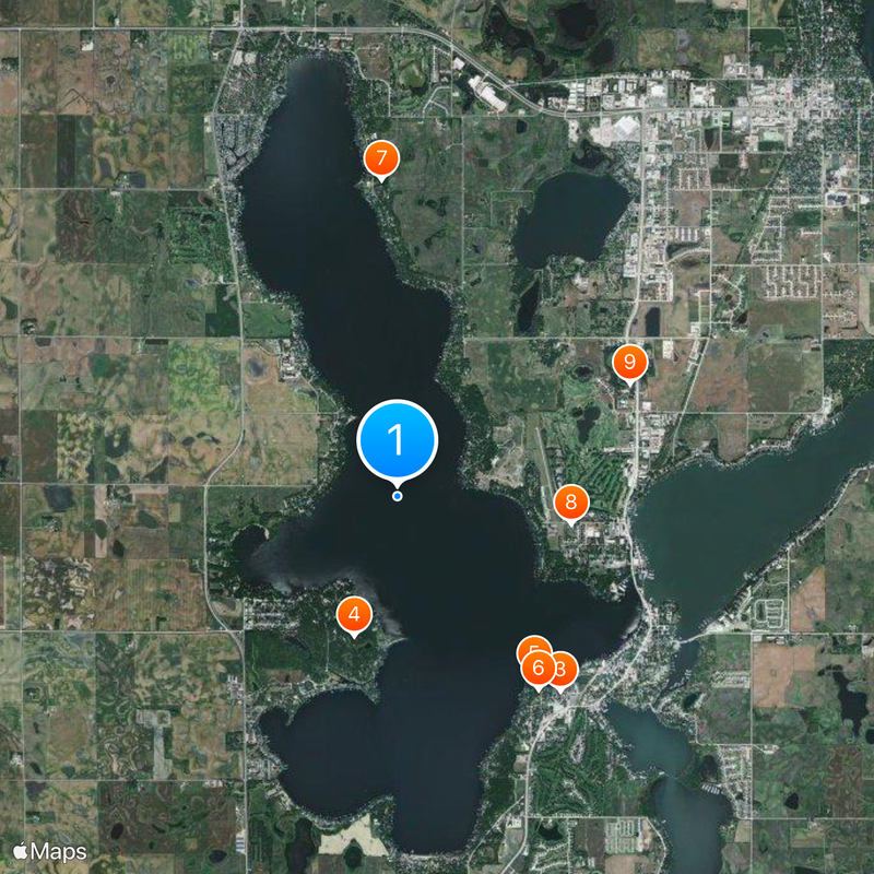 West Okoboji Lake Map