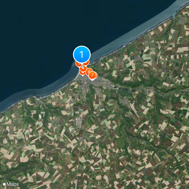 Côte d'Albâtre Map