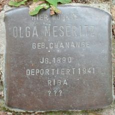 Stolperstein dedicated to Olga Meseritz