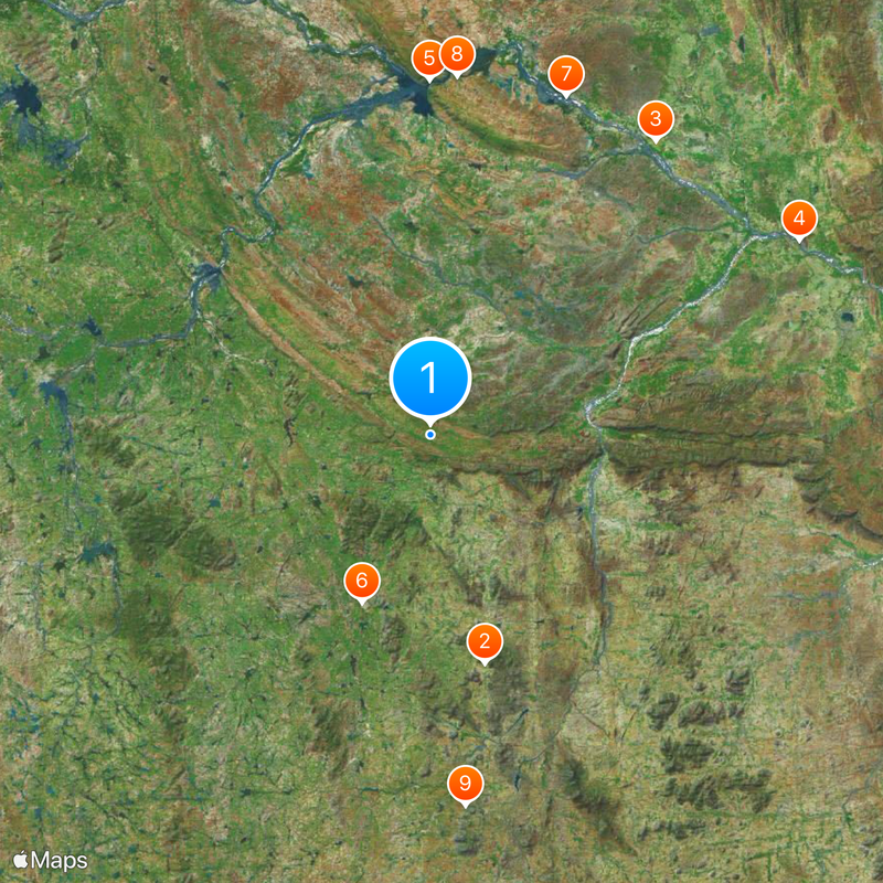 Seshachalam Hills Map