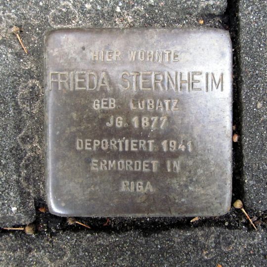 Stolperstein dedicated to Frieda Sternheim