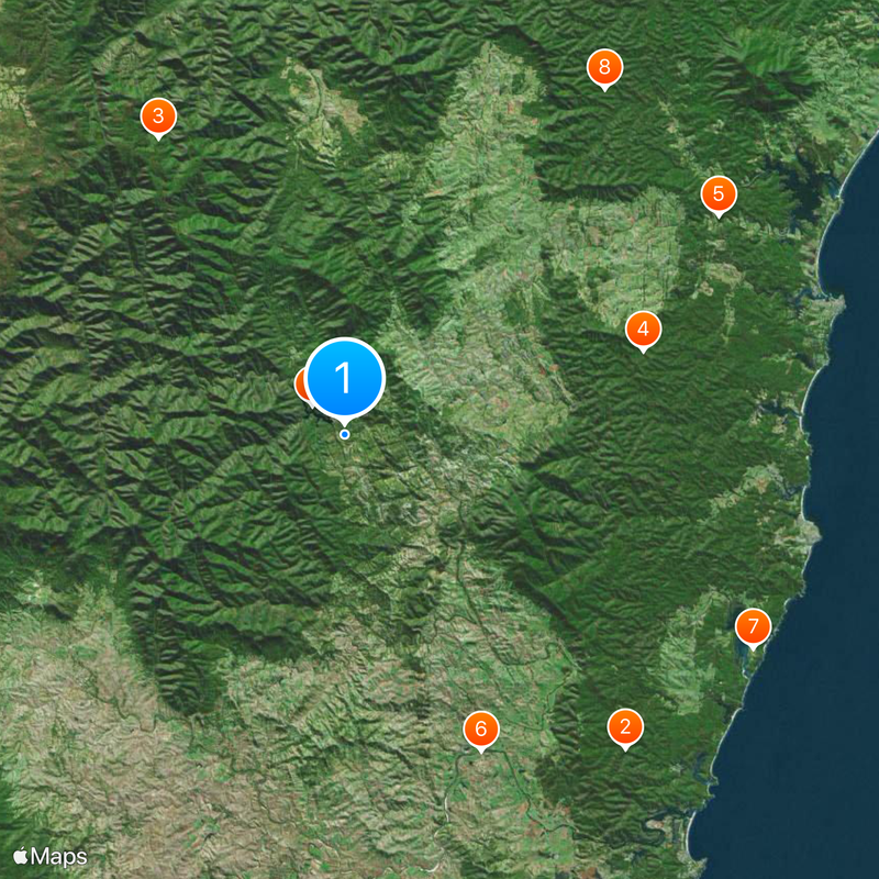 Yuin people Map