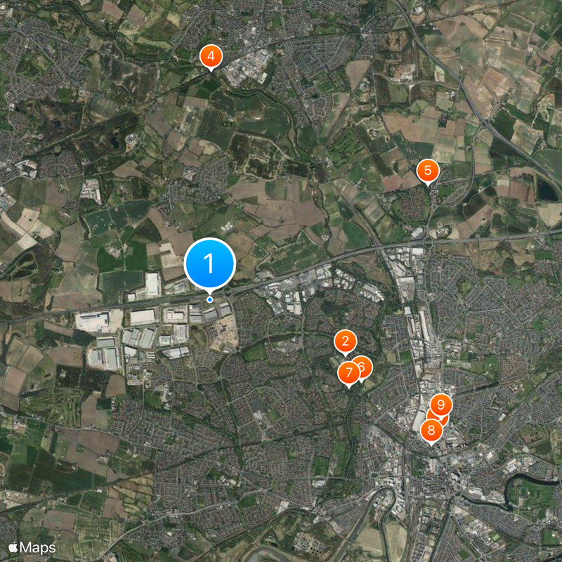RAF Burtonwood Map