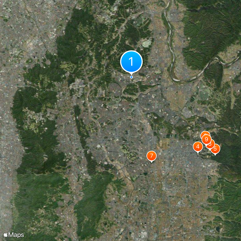 Kansai Science City Mapa
