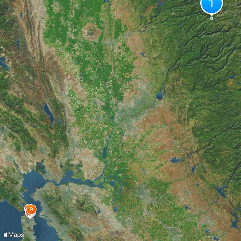 Interestatal 80 Mapa