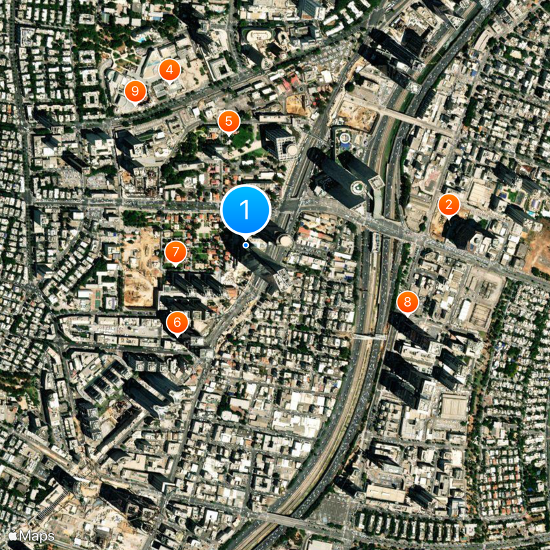 Azrieli Sarona Tower Karte