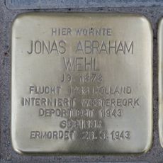 Stolperstein en memoria de Jonas Abraham Wehl