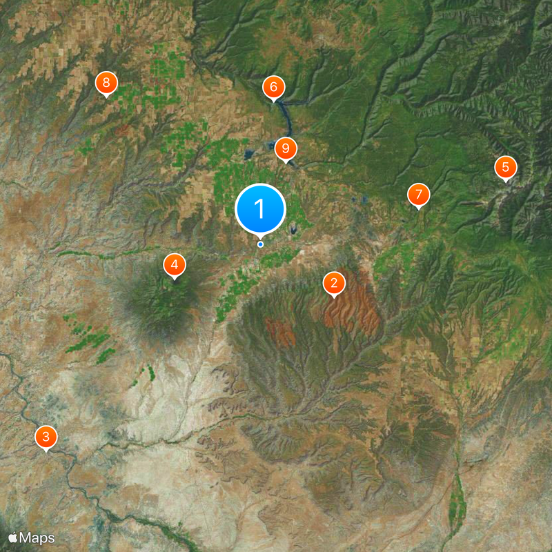 Montezuma County Karte