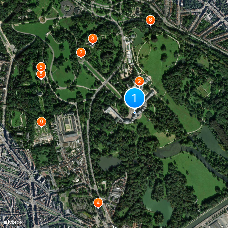 Castillo Real de Laeken Mapa