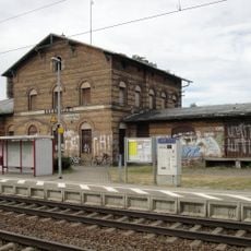Bahnhofsgebäude am Bahnhof Zschortau