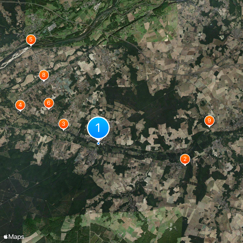 Château d'Azay-le-Rideau Map