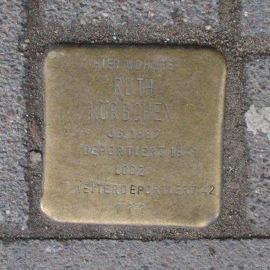 Stolperstein en memoria de Ruth Körbchen