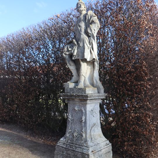 Socha Arése v zámeckém parku zámku Jaroměřice nad Rokytnou