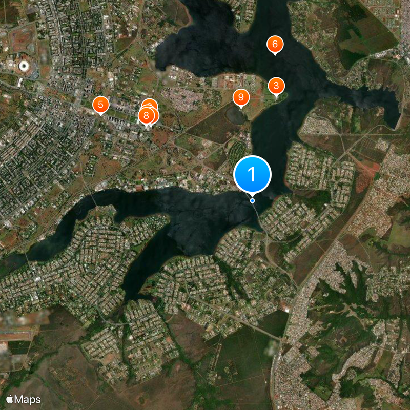 Juscelino Kubitschek bridge Kaart