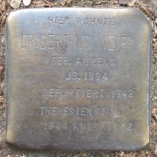 Stolperstein dedicated to Gertrud Meier