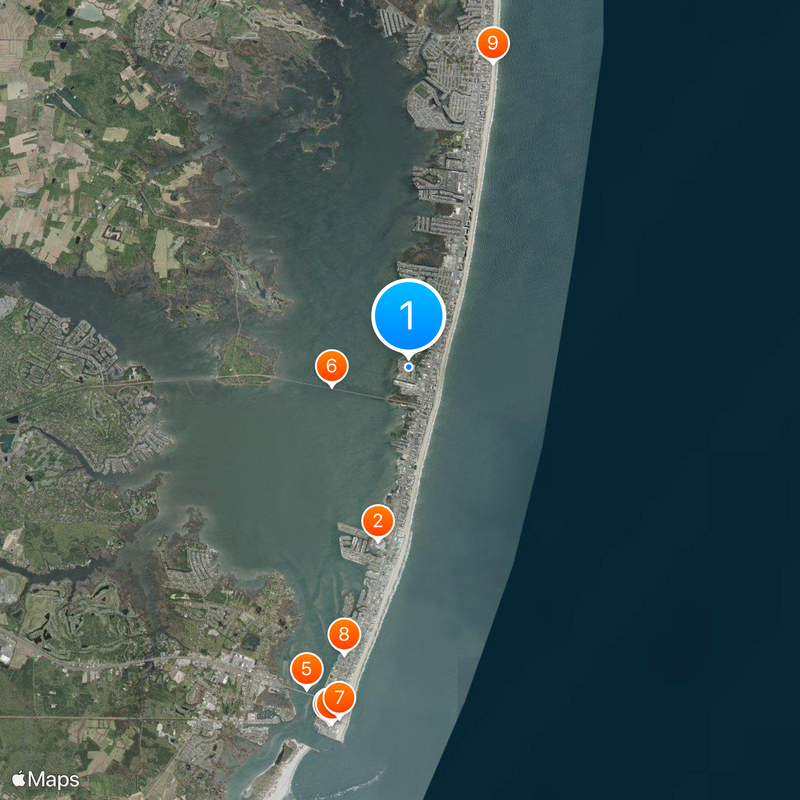 Ocean City Mapa