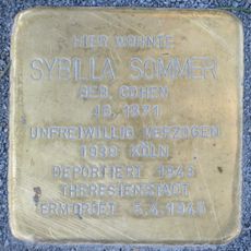 Stolperstein à la mémoire de Sybilla Sommer