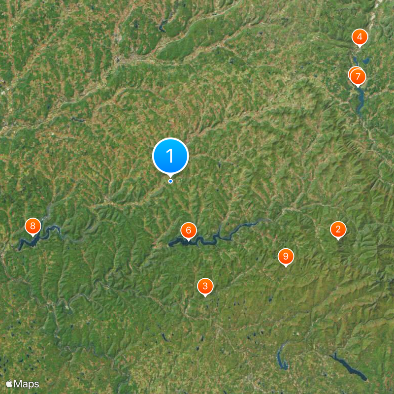 Condado de Delaware Mapa