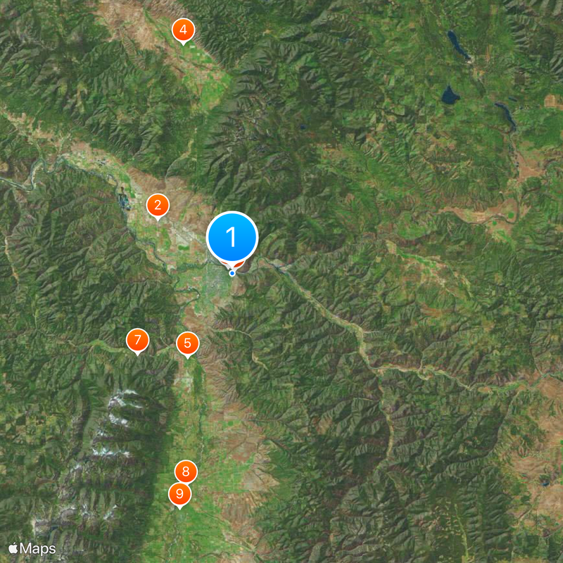 University of Montana Map