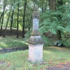 Socha svatého Antonína Paduánského u potoka v Křižanově