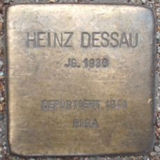 Stolperstein dedicated to Heinz Dessau