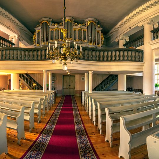 Pipe organ of church of Saint Nicholas in Ventspils